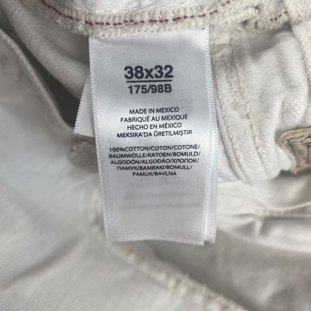 Polo Ralph Lauren Jeans 38x32 Mens White Straight Leg Pockets Casual - Picture 16 of 16